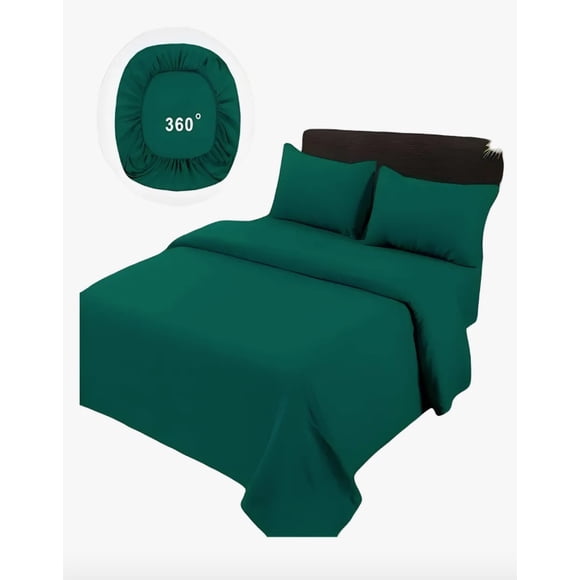 Sabanas De 500 Hilos Turquesa Verde