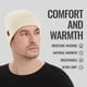 thumbnail image 3 of Gorro ACUSHLA de Lana Merino con Puño Unisex Blanco, 3 of 6