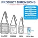 thumbnail image 3 of Bolso Transparente USPECLARE 8.3H x 6.7L x 2.8W, 3 of 3