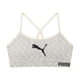 thumbnail image 2 of Bra Puma para niñas, paquete de 2 unidades, sin costuras, nailon y elastano, gris y negro, 2 of 5