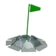thumbnail image 4 of Golf Practice Poner Taza Con Bandera Ayuda De Entrenamiento De Putter De Golf Para La Bandera Verde De La Oficina Del Patio, 4 of 5