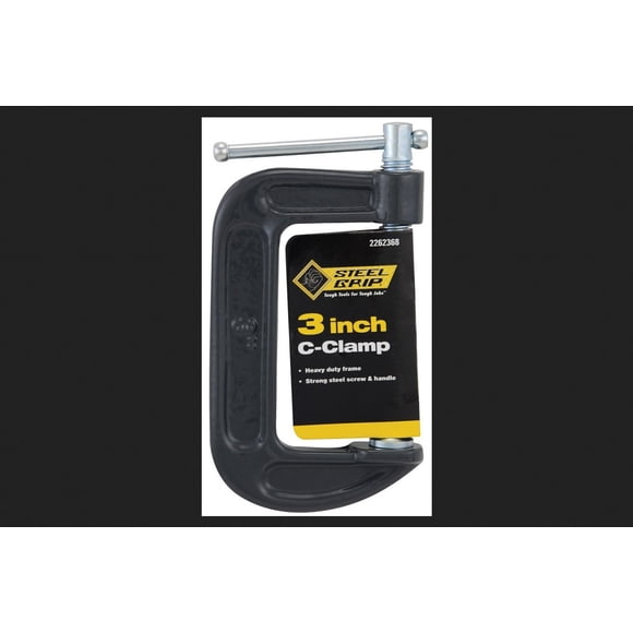 C-Clamp Steelgrip, 7,5 cm, apertura de mordaza de acero de 3 pulgadas