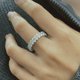 thumbnail image 5 of Anillos de Eternidad de Moissanita para Mujer Color D Claridad VVS1 Banda Ovalada de Diamante Anillos de Boda de Moissanita de Plata Esterlina 925 Talla 5-9, 5 of 8