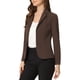 thumbnail image 4 of INSPIRE CHIC Blazer de Trabajo para Mujer con Solapa, Manga Larga, Chaqueta de Traje, Color Café, Talla XL, 4 of 6