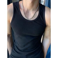 Likeshop - Camiseta Elasticada Sin Manga Hombre Acanalada Algodón Musculosa 38