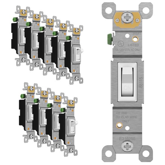 Interruptor ENERLITES unipolar 15 A 120 V/277 V