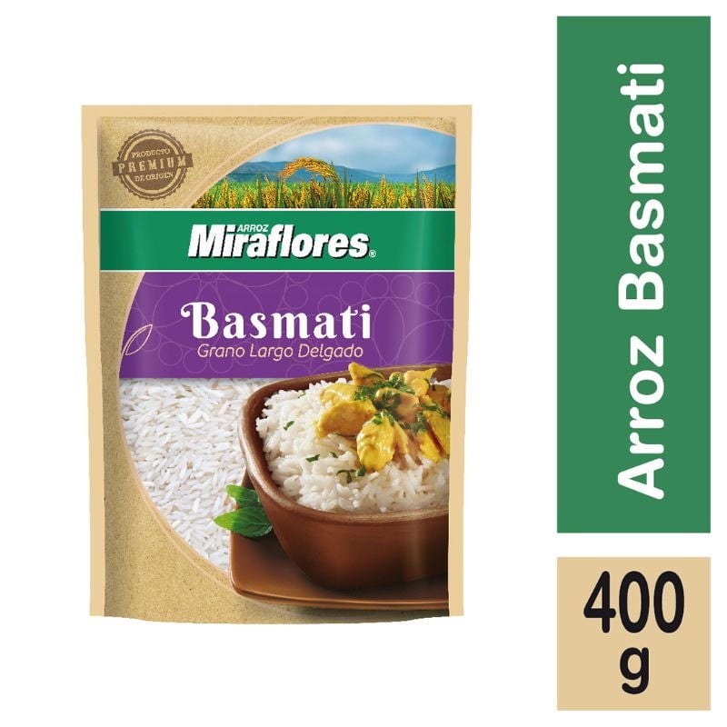 Arroz Basmati Doypack 400 g Miraflores