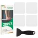 thumbnail image 1 of Pegatinas antideslizantes para bañera SlipStopper, 28 unidades, transparentes con raspador, 1 of 9