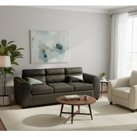 Fancy Hogar - Sofá 3 Cuerpos Fancy Tela Choco