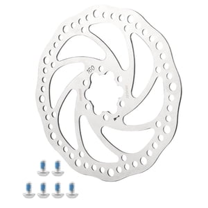 Ioensy - Rotor De Freno De Disco De Bicicleta, Bloqueo Central, Hueco De Acero Inoxidable Ligero, Reemplazo De 160Mm A