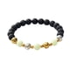 thumbnail image 4 of Pulsera de cuentas luminosas Pulsera con dijes Pulsera elástica decorativa Brazalete de joyería para regalos de cumpleaños Joyería para niñas Novio Amarillo y verde, 4 of 5