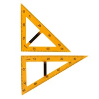 Magideal - 2 Reglas Triangulares Grandes Para Geometría Matemática, Regla De Ángulo Recto, Herramienta De Medición Con Mango Extraíble Para Pizarra Negra, Dibujo