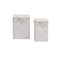 Vgo - Lata Decorativa Set X2 -19X11X7 Cm
