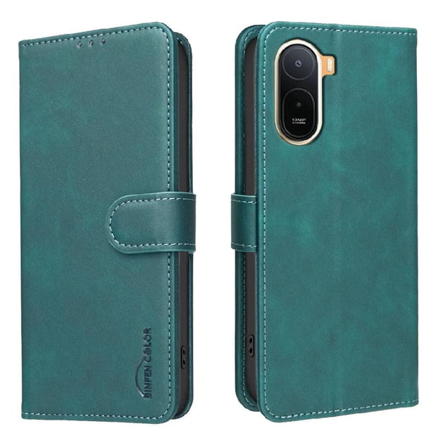 Funda Billetera para Xiaomi Redmi A7 Pro Protección RFID y Soporte Ajustable Verde