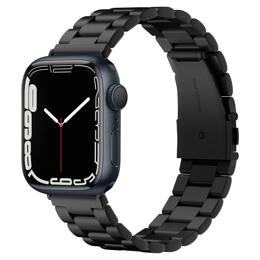 Correa De Reloj Spigen Modern Fit Para Apple Watch De 42 A 49 Mm, Color Negro