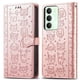 thumbnail image 1 of Funda Cartera FOXDOCK para Realme 14 5G , Flip PU con Relieve de Gatos y Perros, Tarjetero y Soporte, 1 of 6