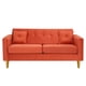 thumbnail image 1 of Sofa New Retro 3c Felpa 01 Naranja, 1 of 6