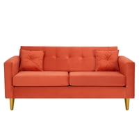 Bodevir - Sofa New Retro 3C Felpa 01 Naranja