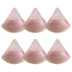 thumbnail image 1 of Borla de polvos faciales, borla de maquillaje triangular suave para polvos sueltos, polvos minerales, polvos corporales, 1 of 5