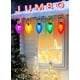 thumbnail image 2 of Luces navideñas Moonflor Jumbo C9, 17 pies y 10 LED, paquete de 2, 2 of 3