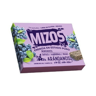 Barrita Natural Sabor Arándano 140 G Mizos
