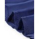 thumbnail image 5 of INSPIRE CHIC Vestido de Mujer de Gasa con Capa, Vestido con Mangas de Capa Fluidas, Vestido Plisado Azul Oscuro XL, 5 of 6
