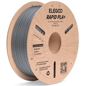 Filamento Para Impresora 3D Elegoo Rapid Pla Plus, 1,75 Mm, Plateado, 1 Kg