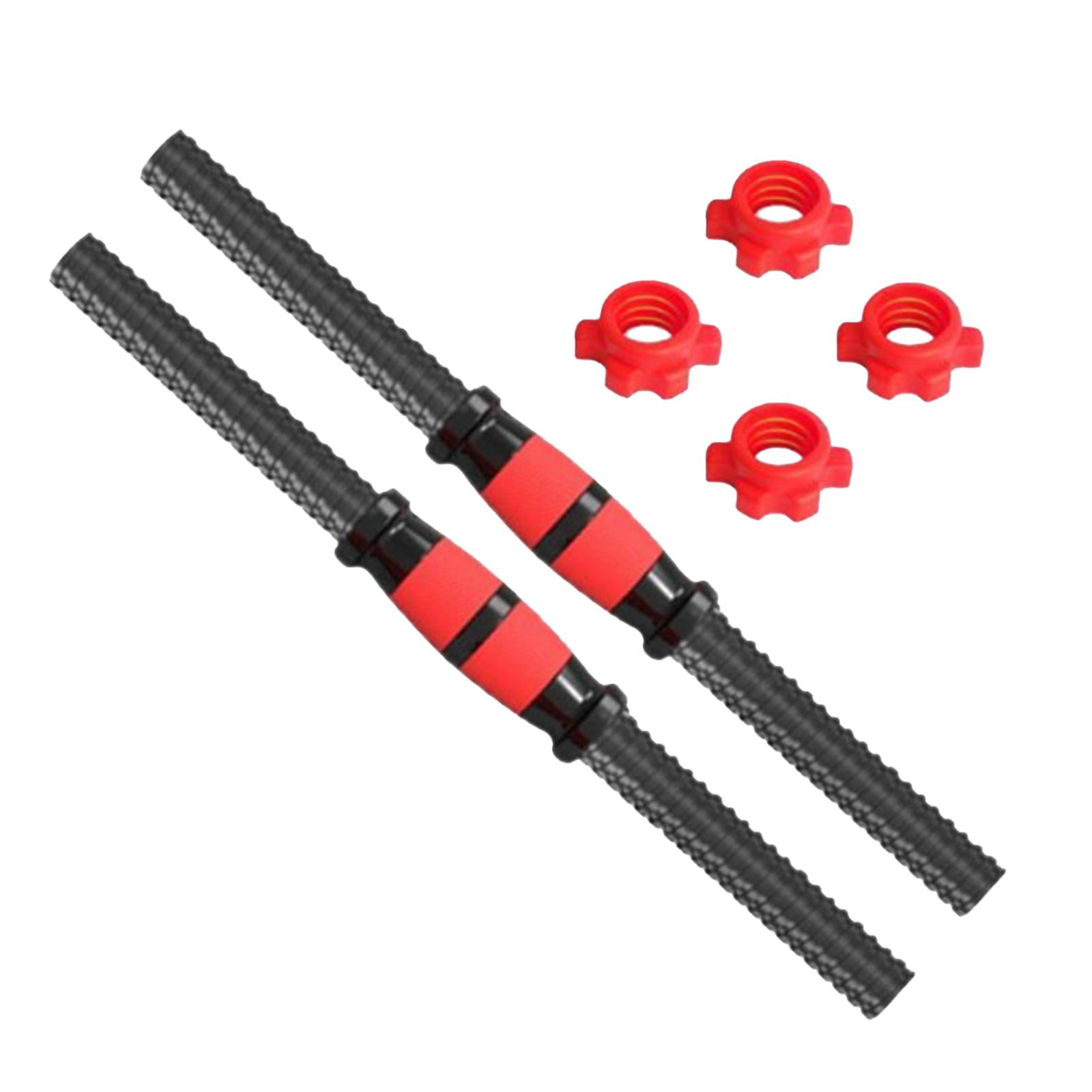 Magideal - Mancuernas Con Mango Para Mancuernas, Mango De Barra Cómodo Y Resistente Con 4 Collares, Juego De Pesas Para Entrenamiento, Equipo De Fitness Para El , 35cm