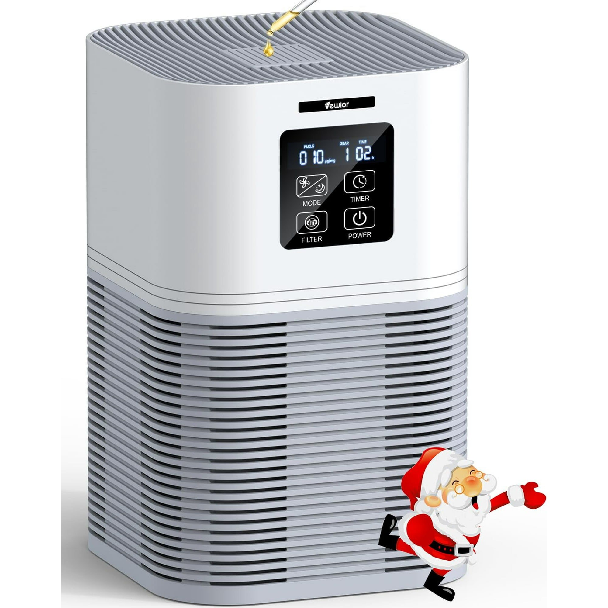 Purificador De Aire Vewior Para Habitación Grande De 600 M² Con H13 True Hepa