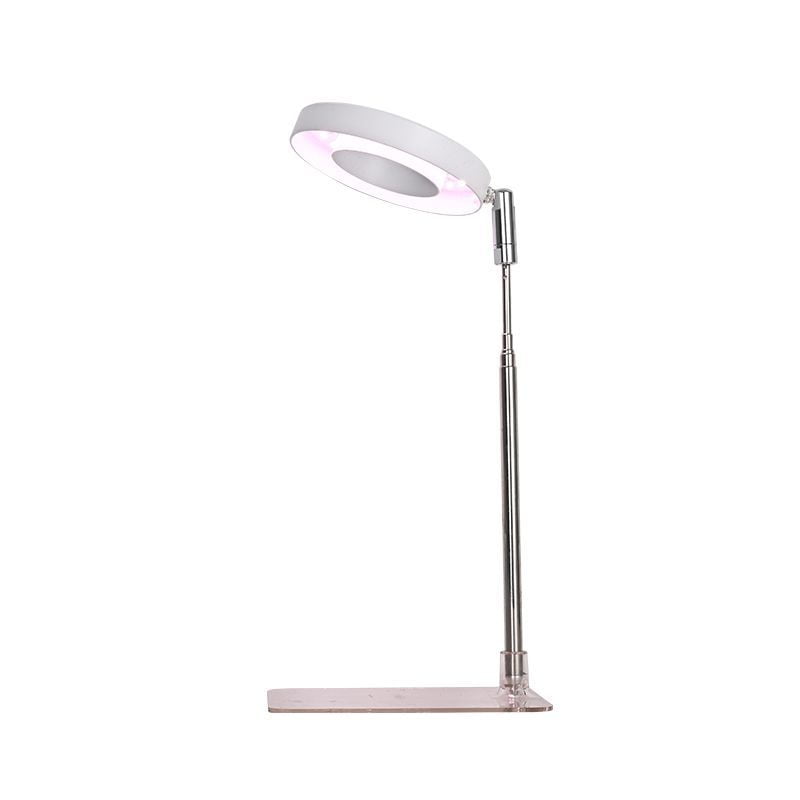 Xusx111 - Luz De Cultivo Para Plantas De Interior, Led De Espectro Completo Halo Plant Light Para Plantas De Interior, Lámpara De Cultivo Ajustable En Altura Con Base Desmontable, Temporizador De 2/4/