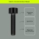 thumbnail image 3 of Tornillos TIRYTU M5x20 de titanio, juego de 4 piezas, negro, 3 of 7