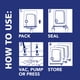 thumbnail image 4 of Bolsas de almacenamiento al vacío Hefty Shrink-Pak 2 grandes, 1 XL, 1 Jumbo, 5 unidades, 4 of 6