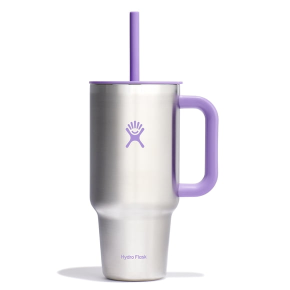 Vaso de viaje Hydro Flask con aislamiento de 946 ml con asa, tapa y pajita