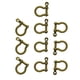thumbnail image 2 of 10 Uds Hebillas De Herradura Llave Hecha A Mano Chian Arco Grillete Para Juguetes Correas Artesanía Cobre, 2 of 5