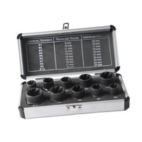 Ioensy - Kit Extractor De Tuercas De Impacto De 10 Piezas, Herramienta De Extracción De Pernos Rotos, Caja Grande Resistente Y Duradera