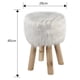 thumbnail image 1 of Pouf Peludo 40X28 Cm Blanco, 1 of 3
