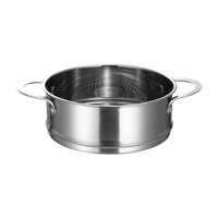 Magideal - Cesta De Vaporera De Alimentos, Repuesto Para Olla, Utensilios De Cocina, Vaporizador De Acero Inoxidable Para El Hogar Con Asas, Vaporizador De Diámetro 18Cm