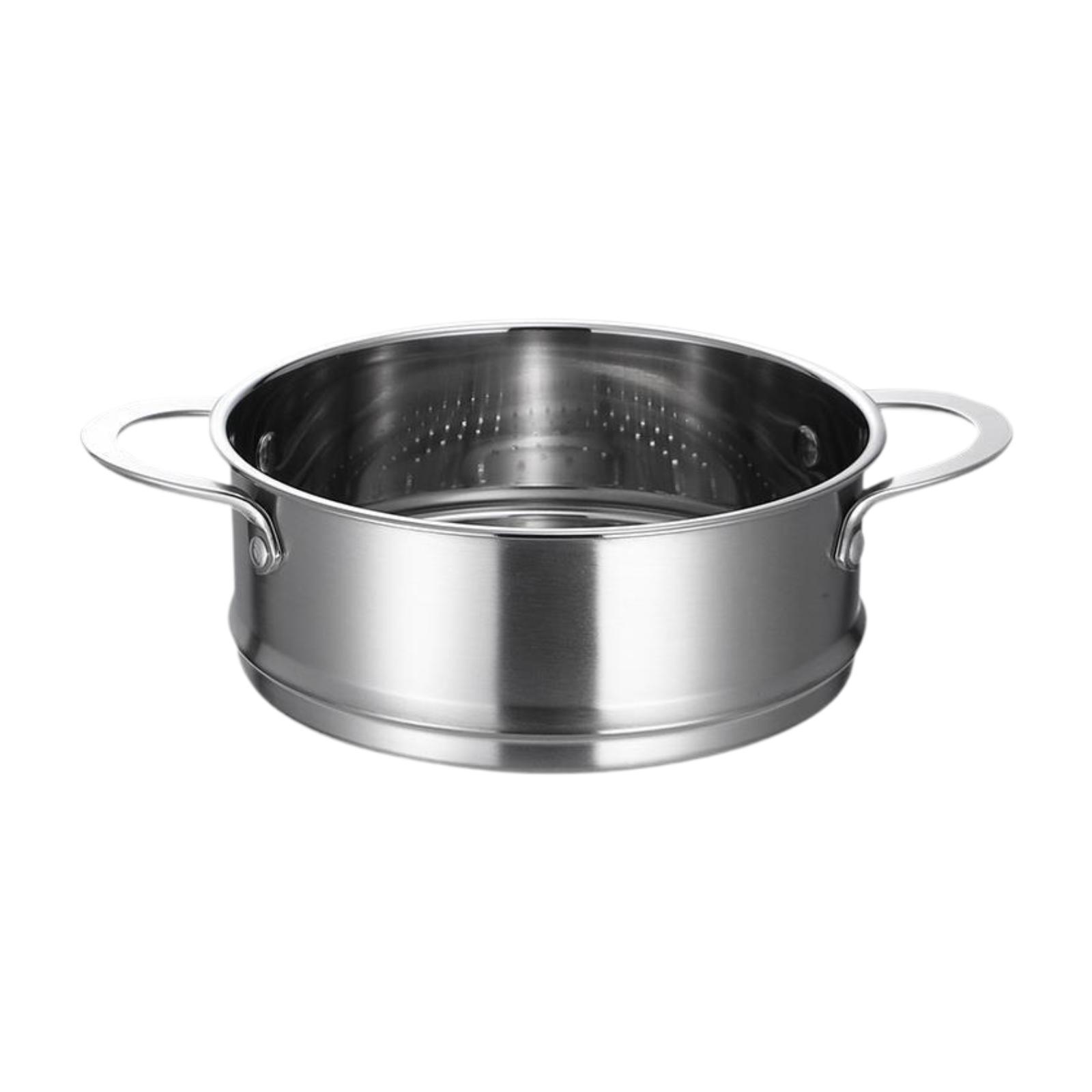 Magideal - Cesta De Vaporera De Alimentos, Repuesto Para Olla, Utensilios De Cocina, Vaporizador De Acero Inoxidable Para El Hogar Con Asas, Vaporizador De Diámetro 18Cm