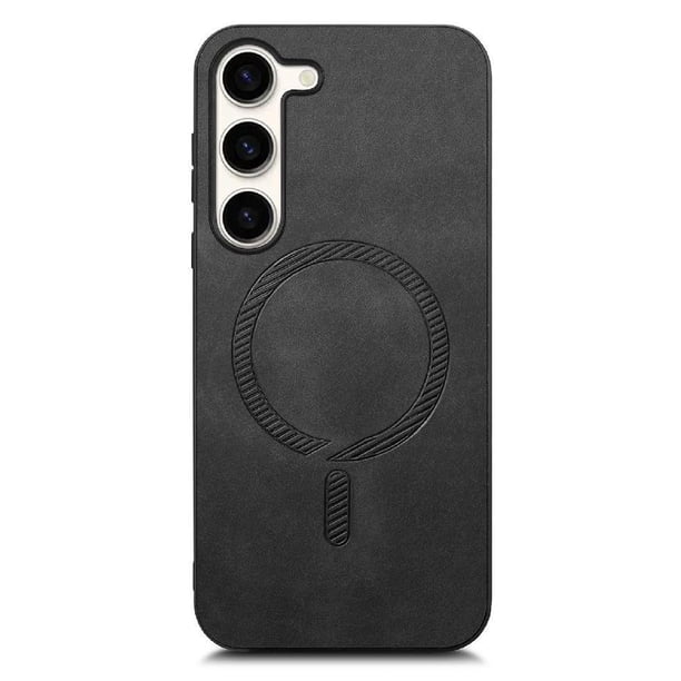 Magnetic Slim Case for Samsung Galaxy S23 Plus with Camera Guard & Anti-Scratch Back Black