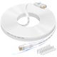 thumbnail image 1 of Cable Ethernet Folishine Cat6e de 15 m, plano, blanco, RJ45, 1 of 7