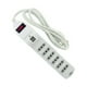 thumbnail image 1 of Zapatilla Alargador 1.5mt 6 Entradas 2 Usb Blanco, 1 of 3