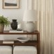 thumbnail image 3 of Lámpara de mesa Lamp Nourison Home, cerámica, arena, 20 pulgadas, 3 of 7