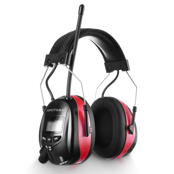 Auriculares de radio PROTEAR AM/FM 25dB NRR con reducción de ruido