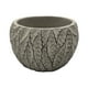 thumbnail image 1 of Macetero Maceta Acabado Cemento Relieve Hojas Gris L, 1 of 7