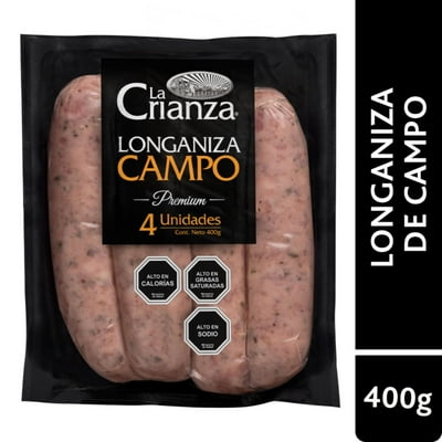 Longaniza De Campo 4 Un 400 G La Crianza