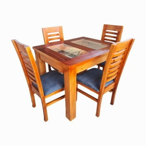 Koliat - Juego De Comedor Florencia 4S Caramelo