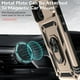 thumbnail image 4 of Estuche GANGXUN para iPhone 15 Plus, soporte giratorio 360°, estilo mecánico y magnético, 4 of 5