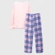 thumbnail image 3 of Pijama Polar Escoces Mujer Rosado, 3 of 3