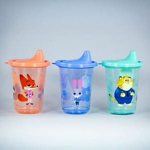 Dib - Set 3 Vasos Reusables Zootopia 3 Piezas Polipropileno