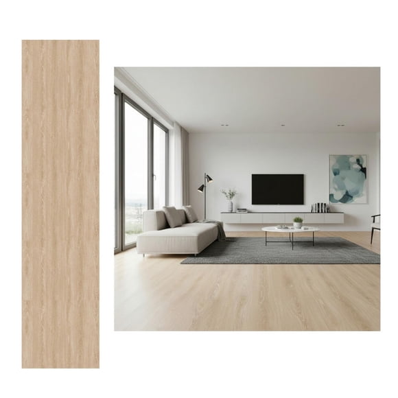 Piso Vinílico Adhesivo Símil Madera 91,4x15,2 Beige